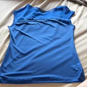 The Limited Electric Blue Cap-Sleeve Tank Top